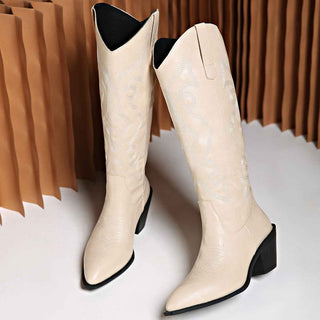 Klassische Cowboystiefel - Cecile LavelleBeige