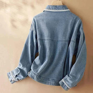 Klassische Jeansjacke Damen - Cecile LavelleBlaugrau