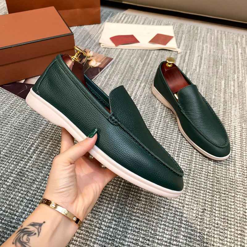 Klassische Lederloafers Herren