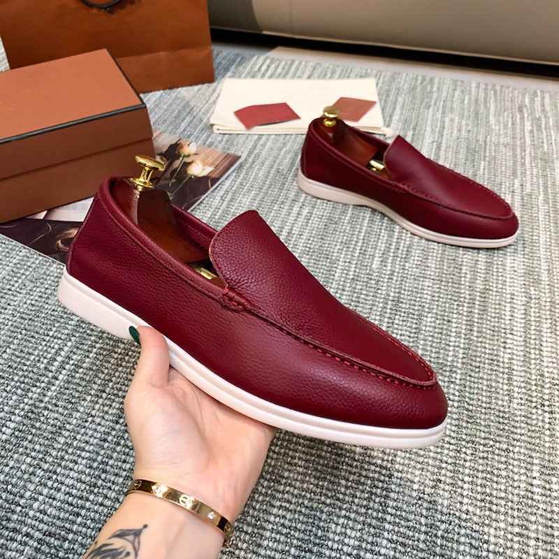 Klassische Lederloafers Herren