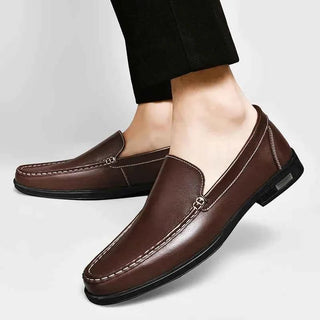 Klassische Lederloafers Herren - Cecile LavelleDunkelbraun