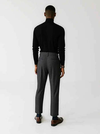 Klassische Wollhose mit Bundfalten Herren - Cecile LavelleBraun