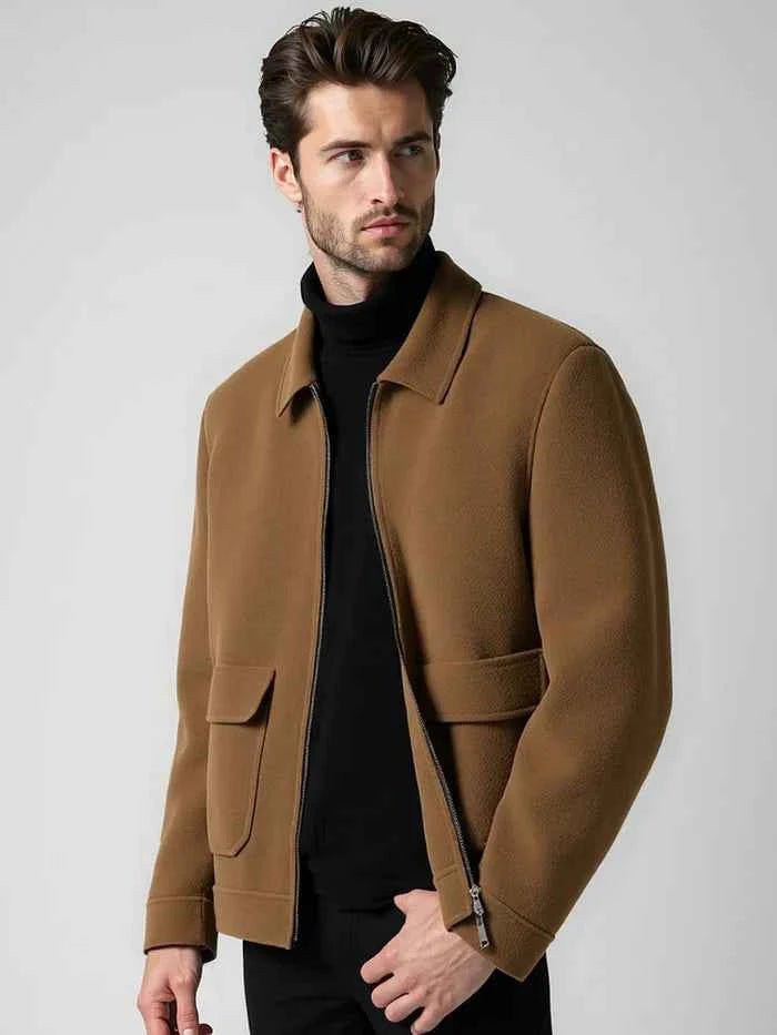 Klassische Zip-Jacke Herren