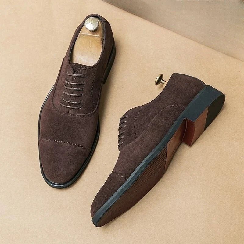 Classic Men's Oxford Shoes with Cap-Toe