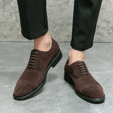 Klassischer Herren Oxford Schuhe Mit Cap-Toe