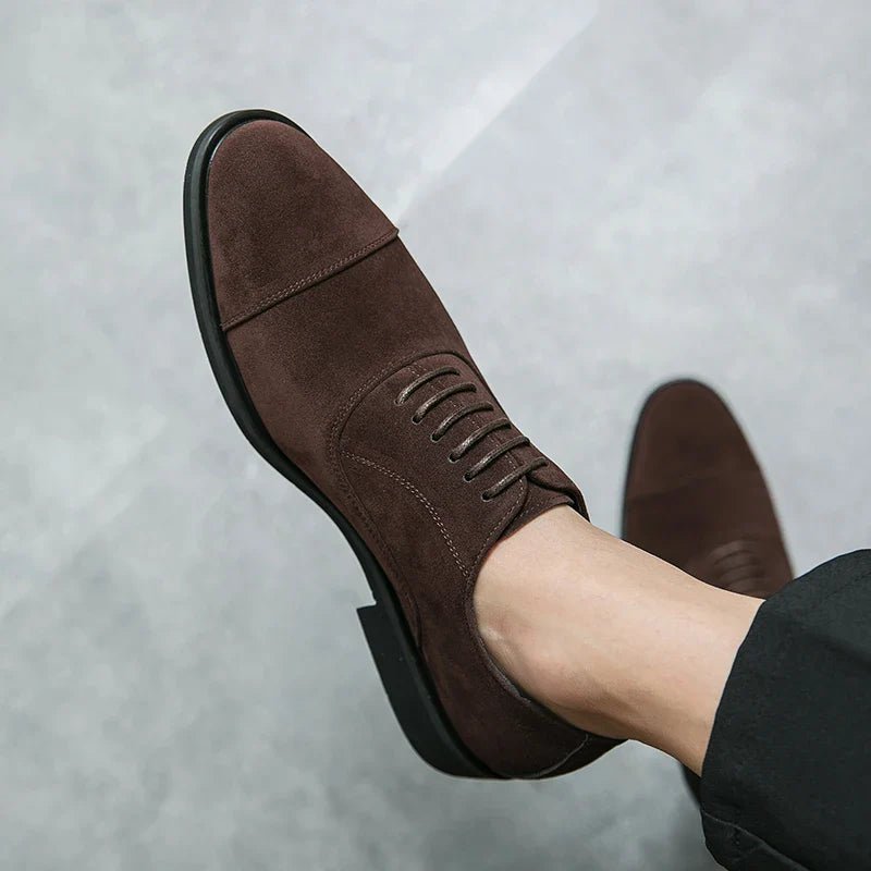 Classic Men's Oxford Shoes with Cap-Toe
