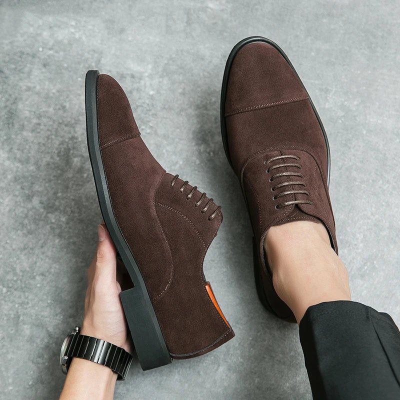 Classic Men's Oxford Shoes with Cap-Toe