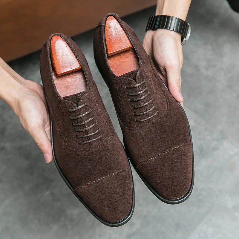 Classic Men's Oxford Shoes with Cap-Toe