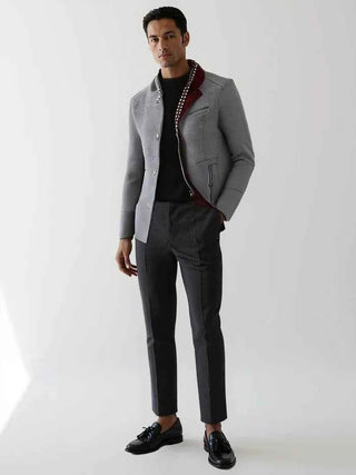 Klassischer Mantel Herren - Cecile LavelleGrau