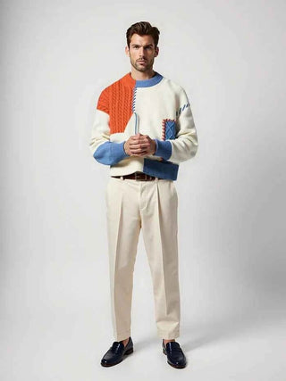 Klassischer Pullover Herren - Cecile LavelleBlau