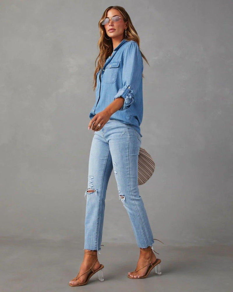 Klassisches Jeanshemd Damen