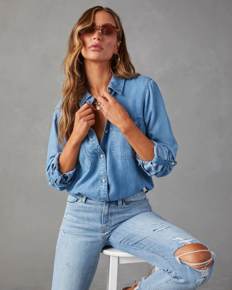 Klassisches Jeanshemd Damen