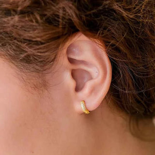 Kleine Creolen Gold - Cecile LavelleGold