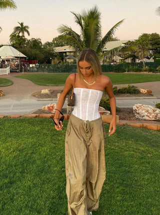Korsett Oberteil Trägerlos Elegant - Cecile LavelleSchwarz