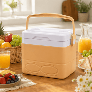 Kühlbox tragbar mit Griff für Camping - Cecile LavelleWeiß