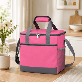 Kühltasche isoliert mit Schultergurt - Cecile LavelleFuchsie