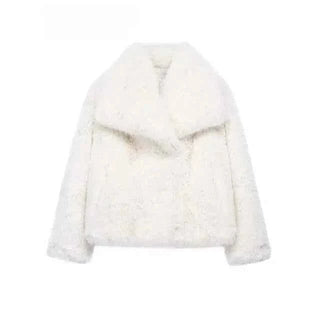 Kunstfell Mantel - Cecile LavelleWeiß