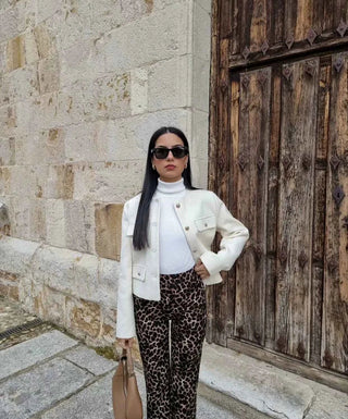 Kurze Jacke im Vintage - Stil - Cecile LavelleOlive