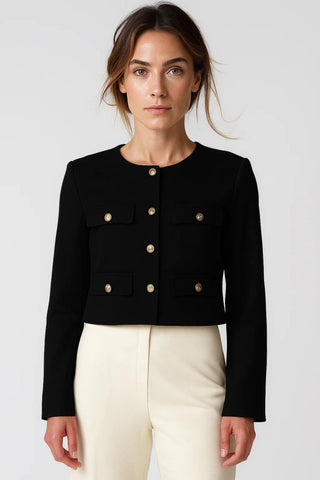 Kurzjacke Damen Elegant Modern - Cecile LavelleSchwarz