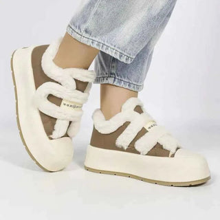 Kuschelige Winterschuhe Damen - Cecile LavelleBeige