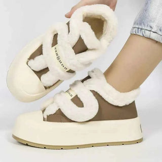 Kuschelige Winterschuhe Damen - Cecile LavelleKhaki