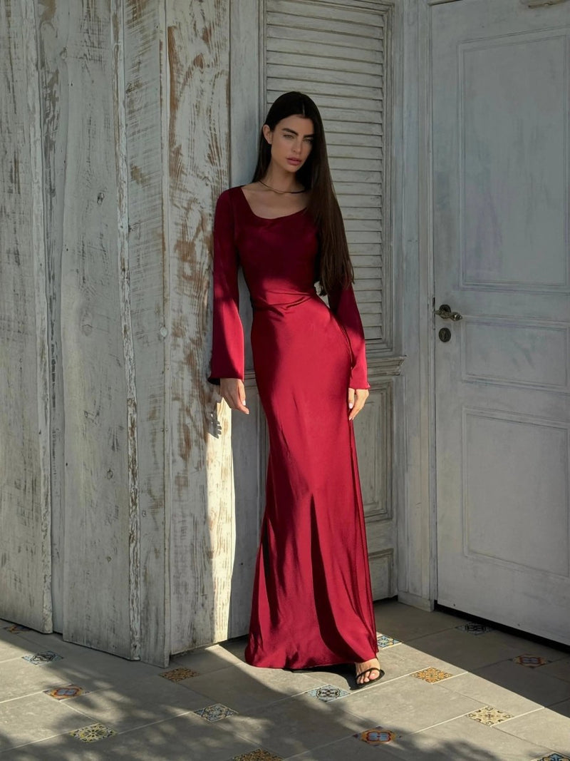 Langarm Maxikleid Elegant