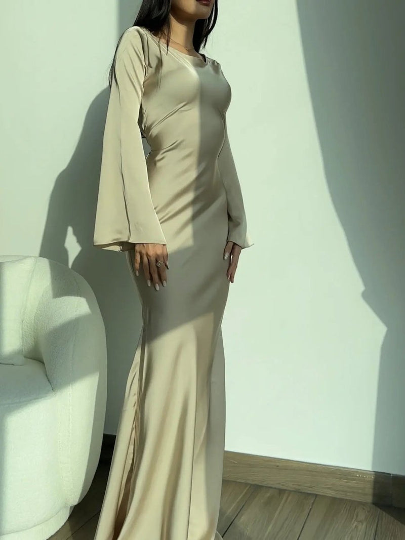 Langarm Maxikleid Elegant