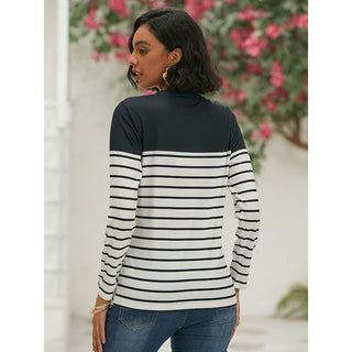 Langarmshirt Damen Gestreift