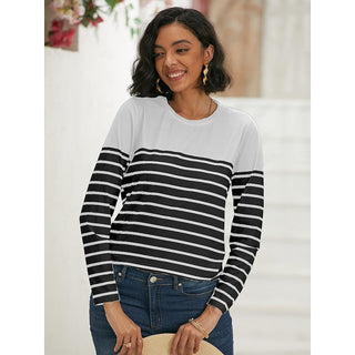 Langarmshirt Damen Gestreift
