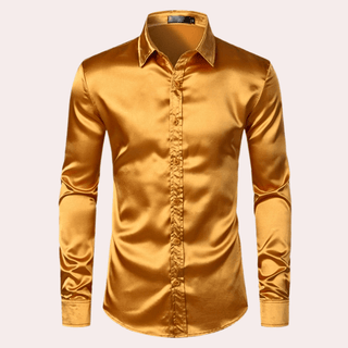 Langarmshirt Herren Slim Fit - Cecile LavelleGold