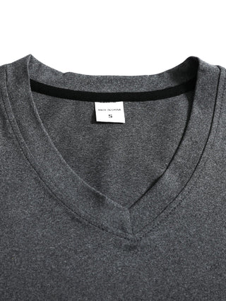 Langarmshirt Herren V-Ausschnitt