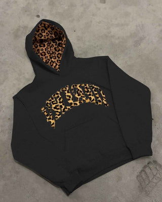 Lässiger Leopard Hoodie - Cecile LavelleSchwarz