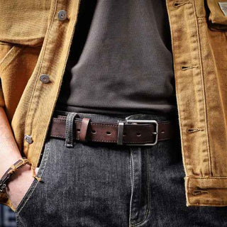 Ledergürtel Herren - Cecile LavelleSchwarz