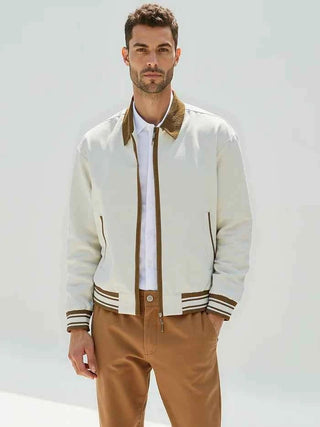 Legere Bomberjacke - Cecile LavelleWeiß