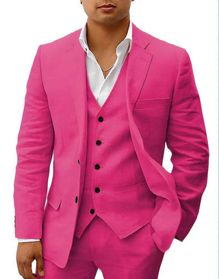 Leinen Hochzeitsanzug - Cecile LavelleFuchsie