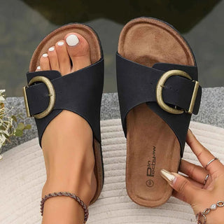 Leonie – Komfort - Sandalen mit Statement - Schnalle - Cecile LavelleRosa
