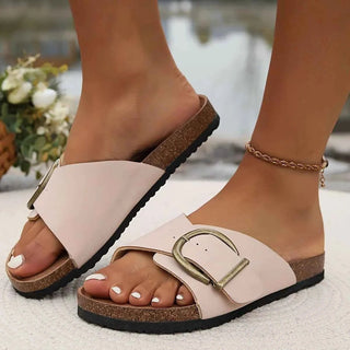 Leonie – Komfort - Sandalen mit Statement - Schnalle - Cecile LavelleRosa