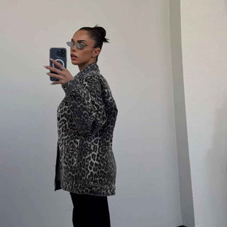 Leopard Jacke Damen - Cecile LavelleBraun