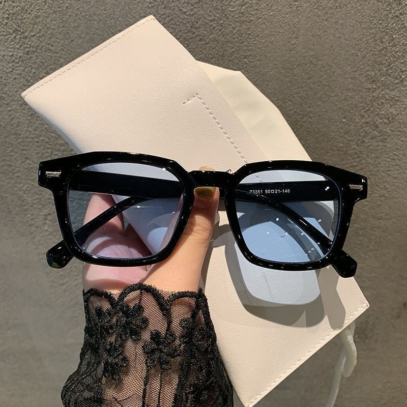 Lina – Transparent Colored Glasses with Square Frame and Pastel Lenses