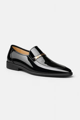Loafers til herrer med gulddetalje