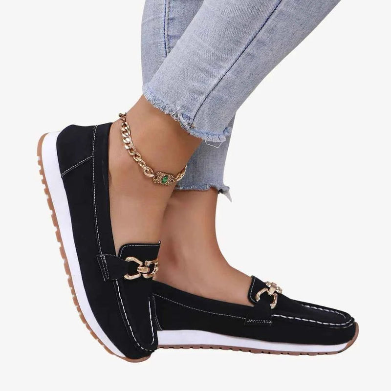 Loafers Damen mit Kettendetail