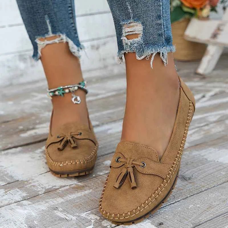Loafers Damen mit Schleife