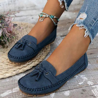 Loafers Damen mit Schleife - Cecile LavelleBlau