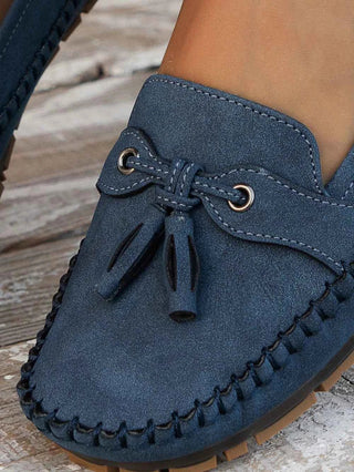Loafers Damen mit Schleife - Cecile LavelleBlau