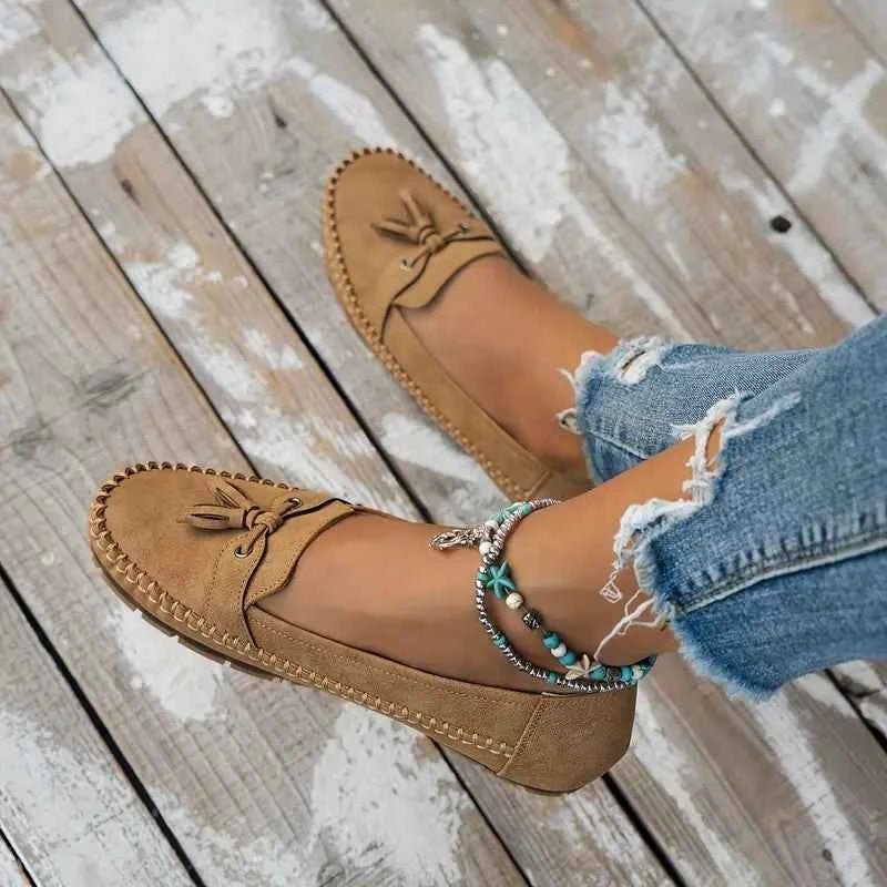 Loafers Damen mit Schleife