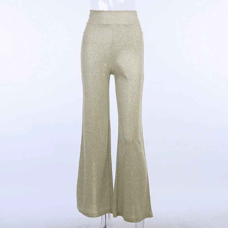 Luna – Sparkling Flared Pants with High Waist for Party Nights