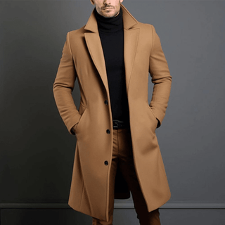 Mantel Herren Lang Slim Fit - Cecile LavelleKhaki