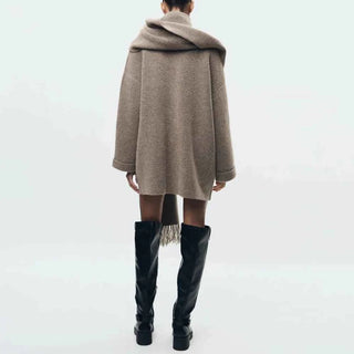 Geknöpfte Strickjacke mit Struktur