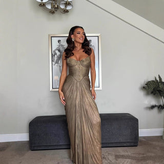 Maxi Abendkleid Lang Elegant für Gala - Cecile LavelleGold