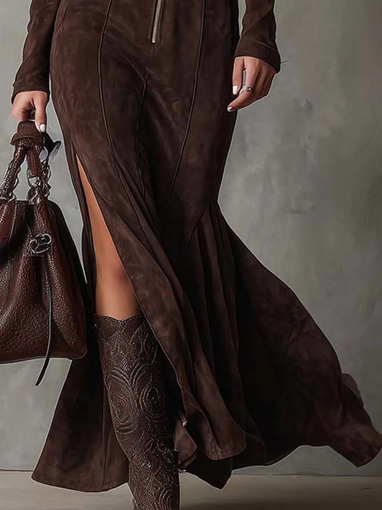 Festive Maxi Dress with Belt